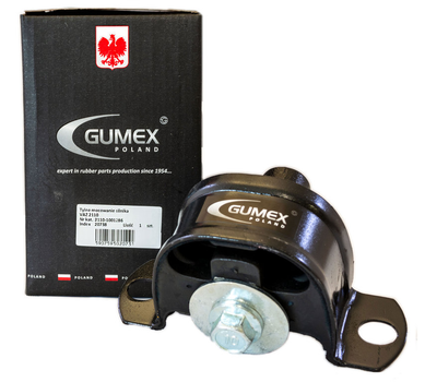 Подушка двигателя ВАЗ 2110 задняя Gumex (с кронштейном)