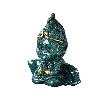 Фигурка для чайной церемонии Lesko ZBY-2407303 Король Обезьян Green меняющая цвет от горячей воды