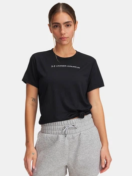Спортивная футболка для фитнеса женская Under Armour Ua Tech Pth Graphic Ssc 1389726-001 M Черная (197779658249)