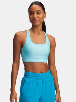 Спортивний топ для бігу жіночий Under Armour Crossback Mid Bra 1361034-494 L Блакитний (197779752671)