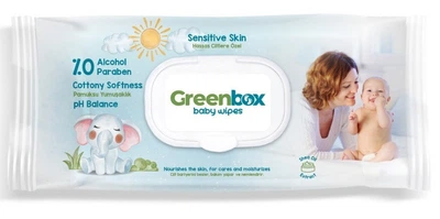 Влажные салфетки Greenbox Детские с клапоном 120 шт