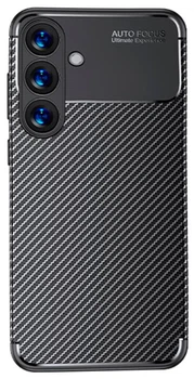 Чохол Autofocus Carbon на Samsung Galaxy S25 / чорний