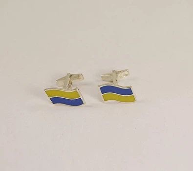 Запонки флаг Maxi Silver 6751