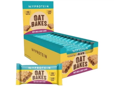 Заменители питания MyProtein Oat Bakes 12шт по 75г Вкус Белый шоколад Ягоды
