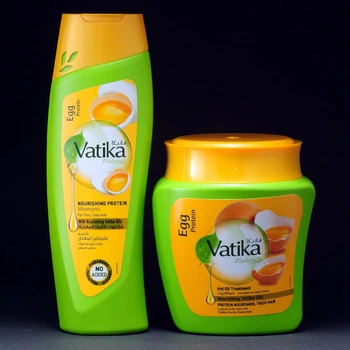 Набір Dabur Vatika Egg живильний шампунь + маска з протеїнами яєць 700 мл