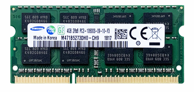 Оперативная память Samsung SODIMM DDR3 4Gb 2Rx8 1333Mhz PC3-10600S-09-10-F3 M471B5273DH0-СH9