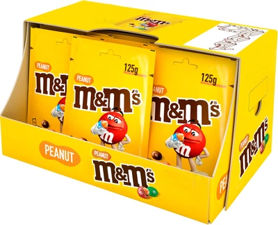 Упаковка драже M&M's з арахісом 15 шт x 125 г (5900951320675)