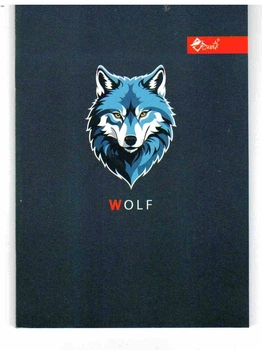 Блокнот Скат А6 32 аркуша у клітинку м'яка обкладинка Wild Wolf (ЗК-5-2)