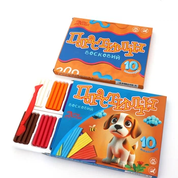 Пластилін восковий Little Artist 10 кольорів 200гр (832537)