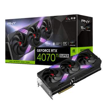 Відеокарта PNY GeForce RTX 4070 Ti SUPER 16GB XLR8 Gaming VERTO (VCG4070TS16TFXXPB1-O)