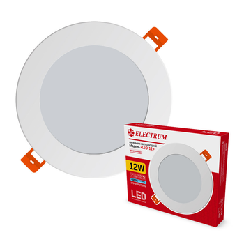Светильник LED встроенный Electrum Leo 12Вт 4000K круглый потолочный (B-LD-0739)