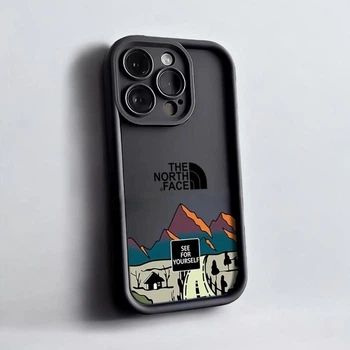 Чохол для iPhone 14 матовий The North Face, захисний, чорний