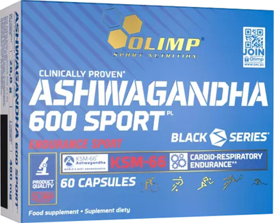 Витамины и минералы Olimp Ashwagandha 600 Sport 60 капсул (5901330058370)