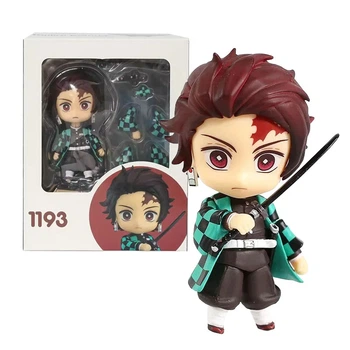 Аниме фигурка нендороид Demon Slayer Клинок рассекающий демонов Kamado Tanjirou, Танджиро, подвижная, 10 см (BDD 0117)