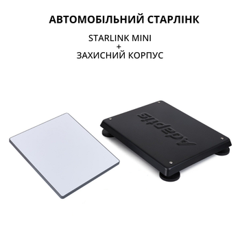 Автомобильный старлинк мини спутниковая система Starlink Mini для автомобиля с креплением на крышу авто Черный (Star_mini_auto_B1)