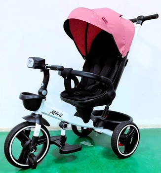 Трехколесный велосипед коляска BestTrike "Marco" 9155 / 345-62 с музыкальной фарой и телескопической ручкой