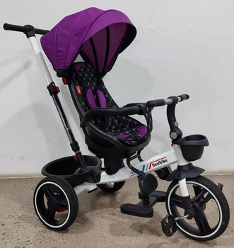 Трехколесный велосипед коляска BestTrike "Oscar" 6390 – 17-502 с телескопической ручкой
