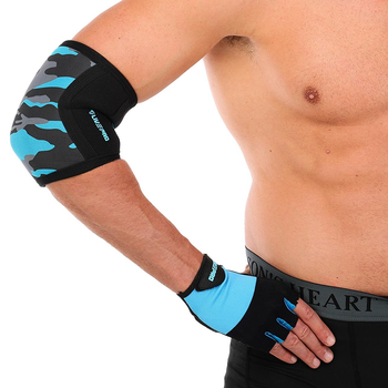 Налокітники для жиму захисний LivePro Elbow Support розмір L комплектація 1шт Black-Blue