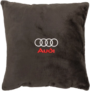 Подушка декоративна Evatech Audi Коричнева з вишивкою 35х35 см (MPCSSZV003)