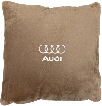 Подушка декоративна Evatech Audi Бежева з вишивкою 35х35 см (MPCSSIV095)