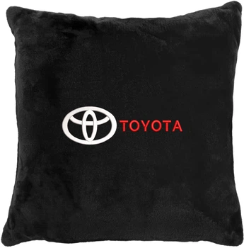 Подушка декоративна Evatech Toyota Чорна з вишивкою 35х35 см (MPCSSBV031)