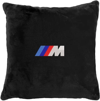 Подушка декоративна Evatech BMW M Чорна з вишивкою 35х35 см (MPCSSBV006)