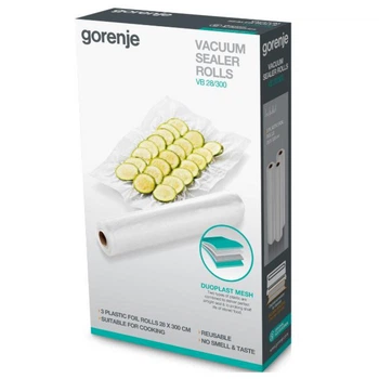 Пакеты вакуумные Gorenje VB 28/300 28 см х 3 м 3 шт