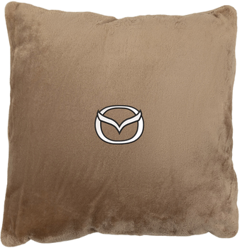 Подушка декоративная Evatech Mazda Бежевая с вышивкой 35х35 см (MPCSSIV015)