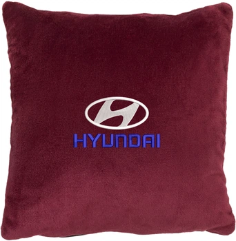 Подушка декоративна Evatech Hyundai Червона з вишивкою 35х35 см (MPCSSRV013)