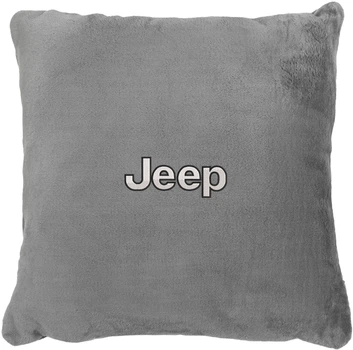 Подушка декоративна Evatech Jeep Сіра з вишивкою 45х45 см (MPCSHGV014)