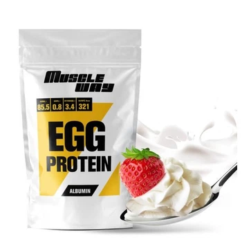 Протеин яичный MuscleWay 85,5% альбумин 500 г в порошке на 14 порций Крем-сливки (21-125-alb-mw-rs500ks)
