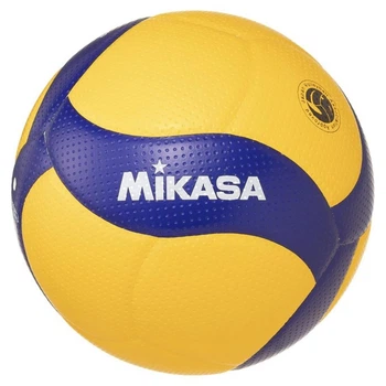 М'яч волейбольний тренувальний V300W Mikasa NE-V-300W № 5 блакитно-жовтий