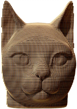 3D пазл-конструктор Cartonic 3D Puzzle Cat Картонный (CARTCAT)