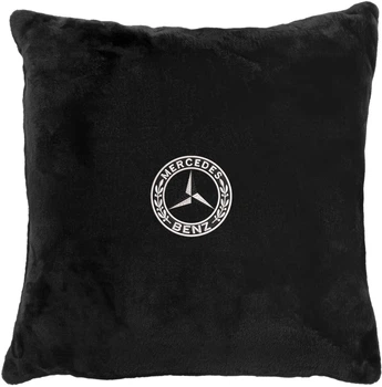 Подушка декоративна Evatech Mercedes-Benz Чорна з вишивкою 35х35 см (MPCSSBV017)