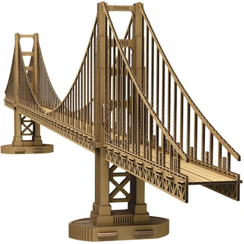 Картонный 3D пазл-конструктор Cartonic 3D Puzzle Golden Gate Bridge (CARTGGB)