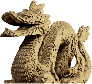 3D пазл-конструктор Cartonic 3D Puzzle Dragon Картонний (CARTDRA)