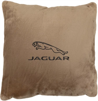 Подушка декоративная Evatech Jaguar Бежевая с вышивкой 35х35 см (MPCSSIV050)