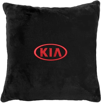 Подушка декоративна Evatech Kia Чорна з вишивкою 35х35 см (MPCSSBV053)