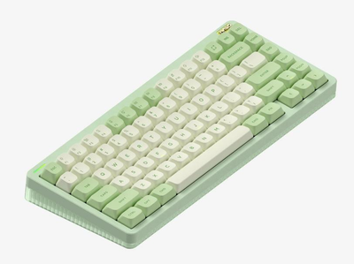 Беспроводная механическая клавиатура NuPhy Halo75 V2 / Raspberry (linear, 46gf) / Color - Mojito / Hot-Swappable, RGB, ANSI US