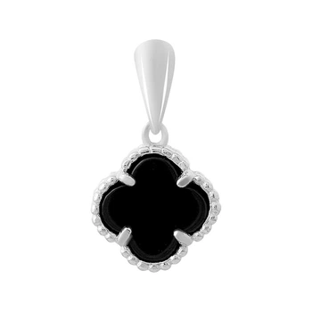 Серебряная подвеска с ониксом (2175780)
