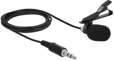 Mikrofon Delock Tie Lavalier Microphone Omnidirectional with Clip (4043619662791)