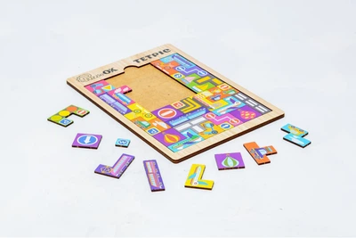 Пазл Сортер Деревянный Для Детей PuzzleOK Тетрис Транспорт 30 деталей