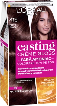 Крем-фарба для волосся без аміаку L'Oreal Paris Casting Creme Gloss 415 - Морозний каштан 120 мл (3600521249895)