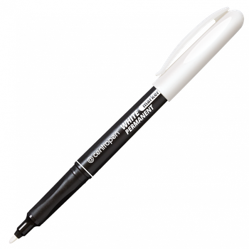 Маркер White, білий перманентний, 2686W Centropen (8595013634066)