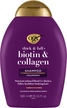 Шампунь OGX Biotin&Collagen для позбавленого об'єму й тонкого волосся з біотином і колагеном 385 мл (0022796976703)
