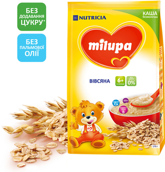 Безмолочна каша Milupa Вівсяна 170 г (5900852930089)