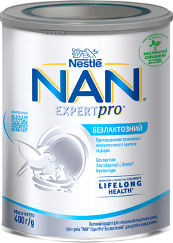 Суміш Nestle NAN безлактозна з народження 400 г (7613031568147)
