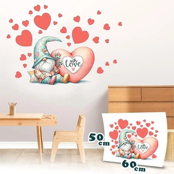 Інтер'єрна наліпка 60*50 см Гном Love