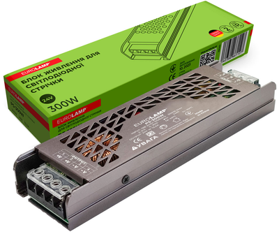 Блок живлення EUROLAMP для світлодіодної стрічки 300W 24V 12.5A PS-300W