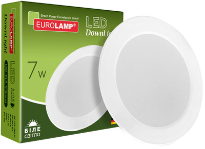 Світильник стельовий Eurolamp Downlight NEW 7W 4000K